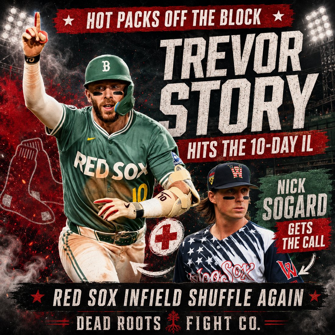 Trevor Story Hits the IL, Nick Sogard Gets the Call, and the Red Sox Infield Shuffle Begins Again