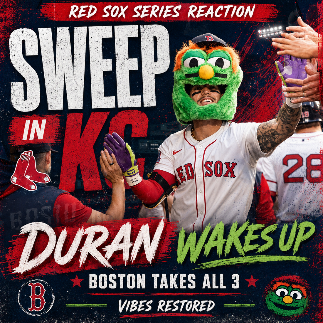 Red Sox vs. Royals Reaction: Boston Sweeps Kansas City, Duran Wakes Up, and the Vibes Finally Breathe Again