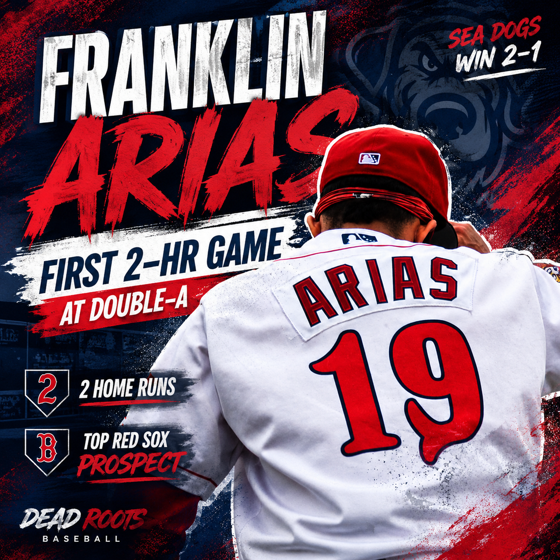 Franklin Arias Goes Yard Twice: Red Sox Top Infield Prospect Is Turning Double-A Into His Personal Batting Cage