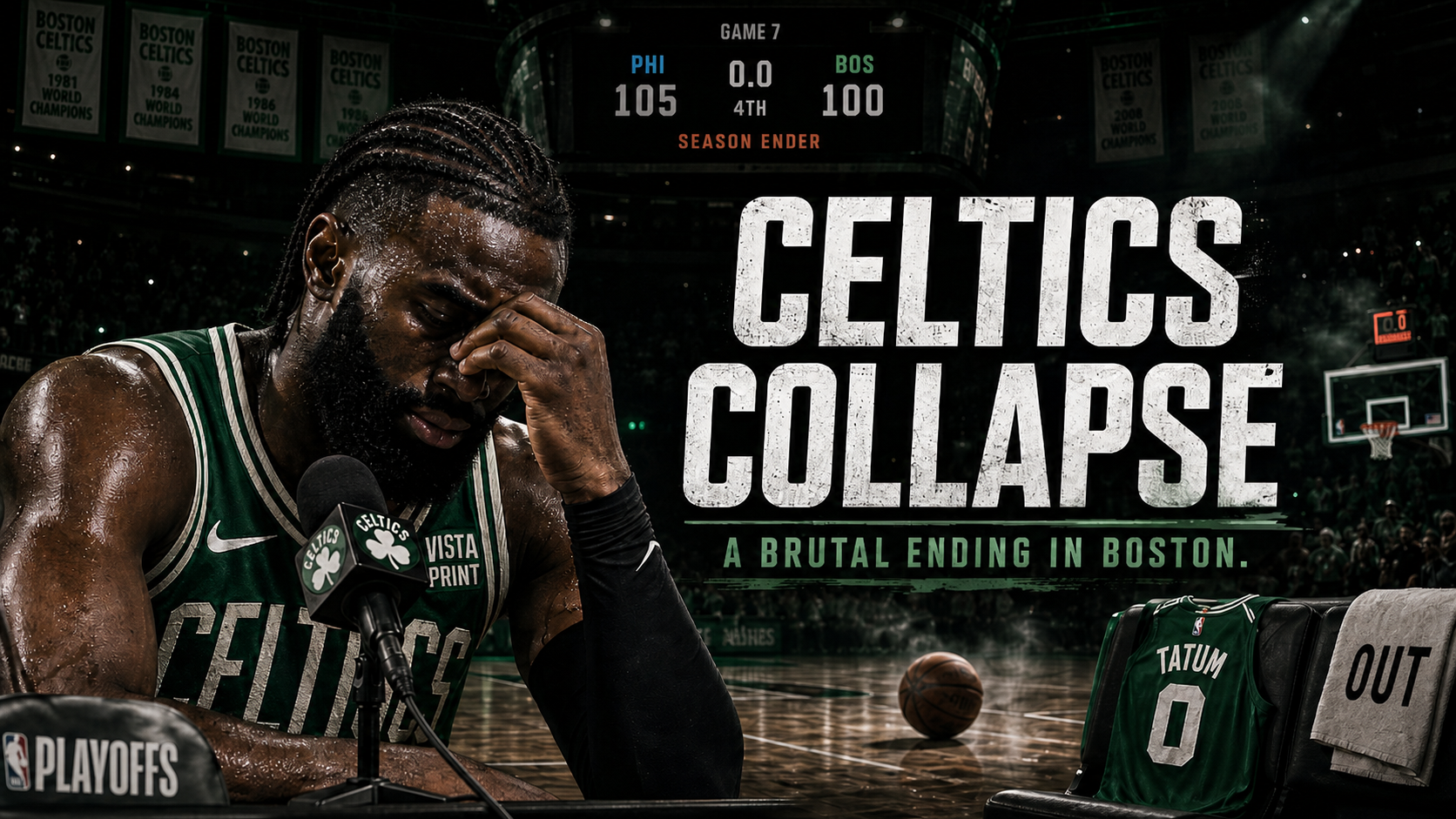 Celtics Collapse, Jaylen’s Weird Presser, and One Brutal Ending in Boston