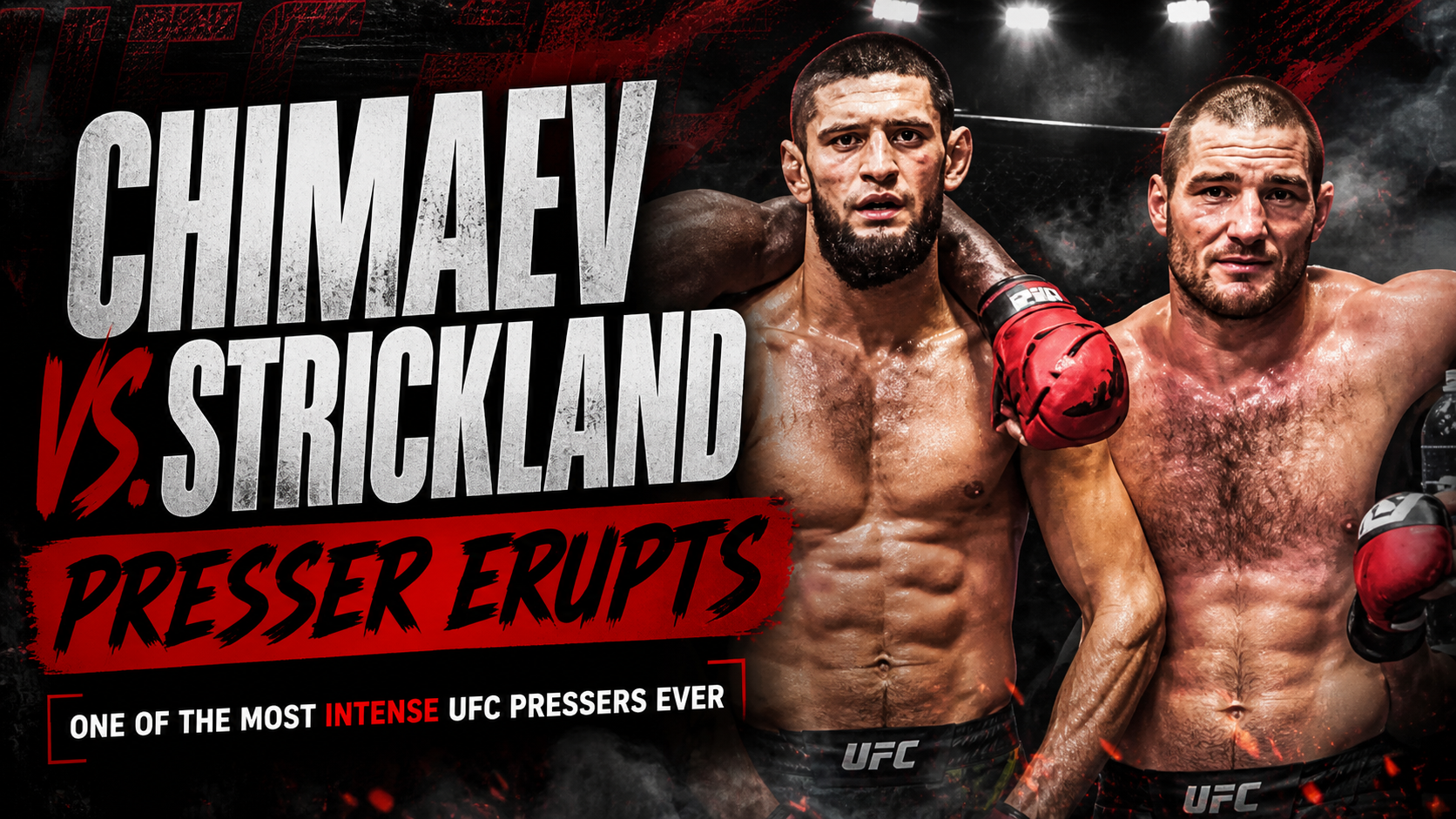 Chimaev vs. Strickland Presser Goes Off the Rails: UFC 328 Just Got Personal