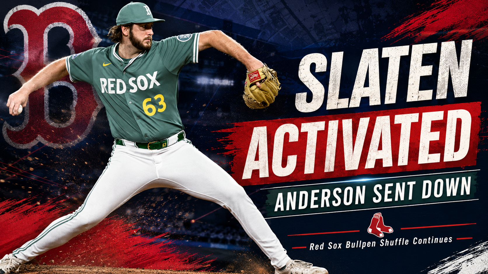 Red Sox Bullpen Shuffle Continues: Justin Slaten Activated, Jack Anderson Sent Back Down